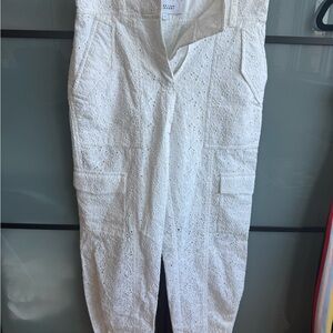 White Eyelet Jumpsuit